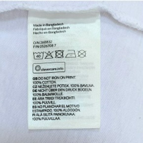 DIVIDED H&M 1990 Logo Boxy Cropped Shirt. - Picture 6 of 7